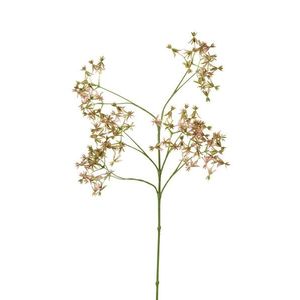 Zelená dekorační květina s jemnými růžovými kvítky - 64cm P800151 obraz