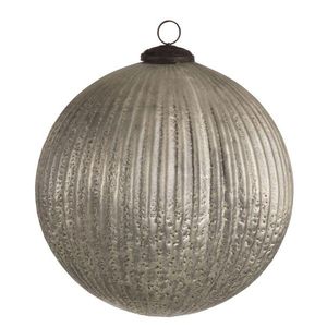 Stříbrná antik skleněná ozdoba koule XL - Ø 20 cm 87301 obraz