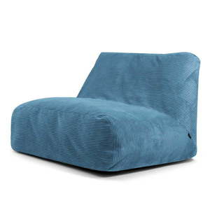 Modrý manšestrový sedací vak Sofa Tube – SLOWDOWN obraz