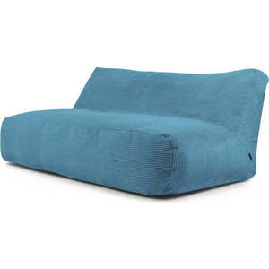 Modrý manšestrový sedací vak Sofa Tube 190 – SLOWDOWN obraz