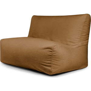 Hnědý sedací vak z textilie bouclé Sofa Seat Lounge – SLOWDOWN obraz