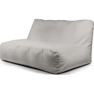 Světle šedý sedací vak z textilie bouclé Sofa Tube 160 – SLOWDOWN obraz