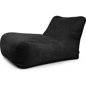 Černý manšestrový sedací vak Lounge 100 – SLOWDOWN obraz