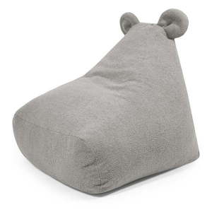 Světle šedý dětský sedací vak z textilie bouclé Snug 80 Bear – SLOWDOWN obraz