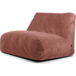 Manšestrový sedací vak v cihlové barvě Sofa Tube – SLOWDOWN obraz