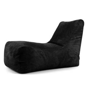 Černý manšestrový sedací vak Lounge – SLOWDOWN obraz