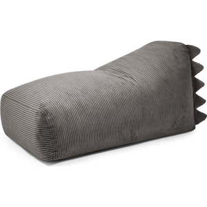 Tmavě šedý manšestrový dětský sedací vak Snug 130 Dragon – SLOWDOWN obraz