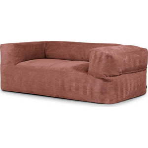Manšestrový sedací vak v cihlové barvě Sofa MooG – SLOWDOWN obraz