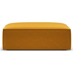 Sametová podnožka v hořčicové barvě Vanda – Mazzini Sofas obraz