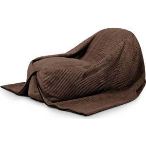 Tmavě hnědý manšestrový dětský sedací vak Cocoon 120 – SLOWDOWN obraz