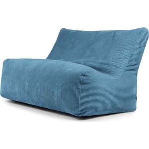 Modrý manšestrový sedací vak Sofa Seat Lounge – SLOWDOWN obraz
