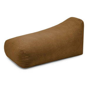 Hnědý sedací vak z textilie bouclé Snug Long 140 – SLOWDOWN obraz