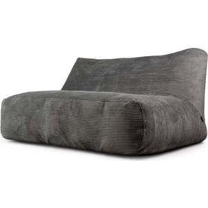 Tmavě šedý manšestrový sedací vak Sofa Tube 160 – SLOWDOWN obraz