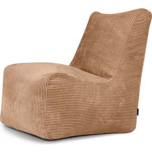 Hnědý manšestrový sedací vak Seat Lounge – SLOWDOWN obraz