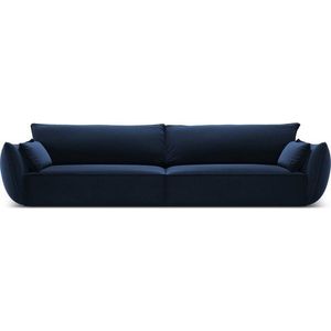 Tmavě modrá sametová pohovka 248 cm Vanda – Mazzini Sofas obraz