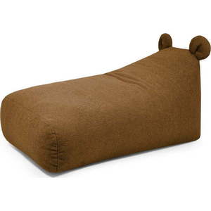 Hnědý dětský sedací vak z textilie bouclé Snug 130 Bear – SLOWDOWN obraz