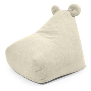 Krémový dětský sedací vak z textilie bouclé Snug 80 Bear – SLOWDOWN obraz