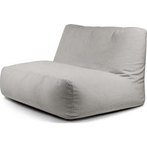 Světle šedý sedací vak z textilie bouclé Sofa Tube – SLOWDOWN obraz