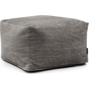 Tmavě šedý manšestrový sedací vak Softbox MooG – SLOWDOWN obraz