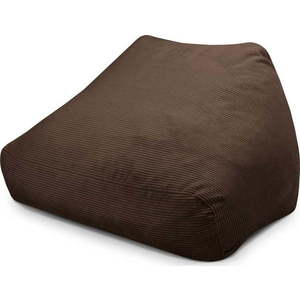 Tmavě hnědý manšestrový sedací vak Sofa Snug – SLOWDOWN obraz