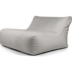 Světle šedý sedací vak z textilie bouclé Sofa Lounge – SLOWDOWN obraz
