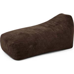 Tmavě hnědý manšestrový sedací vak Snug Long 140 – SLOWDOWN obraz
