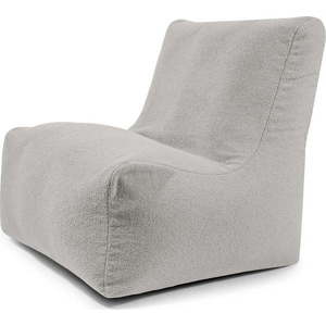 Světle šedý sedací vak z textilie bouclé Seat 100 Lounge – SLOWDOWN obraz