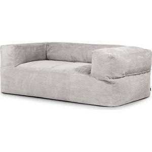 Světle šedý manšestrový sedací vak Sofa MooG – SLOWDOWN obraz
