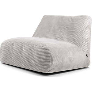 Světle šedý manšestrový sedací vak Sofa Tube – SLOWDOWN obraz