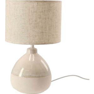 Béžová stolní lampa s textilním stínidlem (výška 41 cm) Ardo – Candellux Lighting obraz