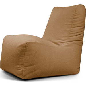 Hnědý sedací vak z textilie bouclé Seat Lounge – SLOWDOWN obraz