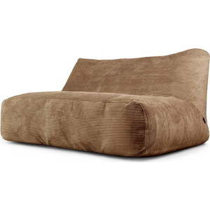 Hnědý manšestrový sedací vak Sofa Tube 160 – SLOWDOWN obraz