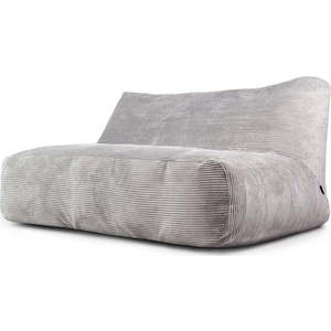 Světle šedý manšestrový sedací vak Sofa Tube 160 – SLOWDOWN obraz