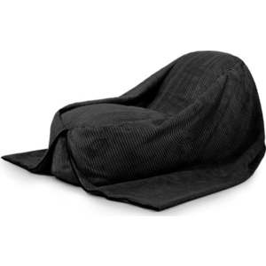 Černý manšestrový dětský sedací vak Cocoon 120 – SLOWDOWN obraz