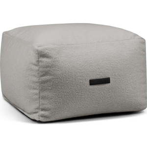 Světle šedý sedací vak z textilie bouclé Softbox MooG – SLOWDOWN obraz