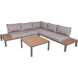Béžový hliníkový zahradní lounge set pro 4 Valentina – Garden Pleasure obraz
