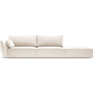 Béžová sametová pohovka levý roh 264 cm Vanda – Mazzini Sofas obraz