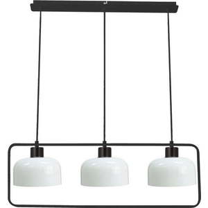 Černobílé závěsné svítidlo se skleněným stínidlem Zodiac – Candellux Lighting obraz