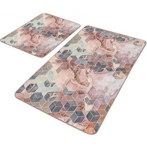 Sametové koupelnové předložky v sadě 2 ks 60x100 cm – Mila Home obraz