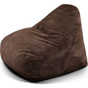 Tmavě hnědý manšestrový sedací vak Snug 100 – SLOWDOWN obraz