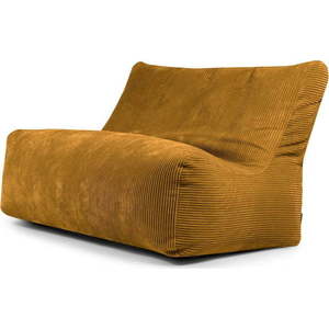 Manšestrový sedací vak v hořčicové barvě Sofa Seat Lounge – SLOWDOWN obraz