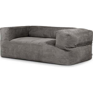 Tmavě šedý manšestrový sedací vak Sofa MooG – SLOWDOWN obraz