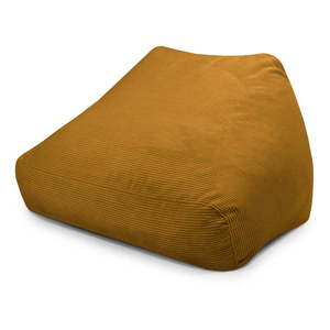 Manšestrový sedací vak v hořčicové barvě Sofa Snug – SLOWDOWN obraz