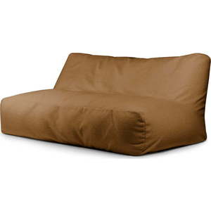 Hnědý sedací vak z textilie bouclé Sofa Tube 190 – SLOWDOWN obraz