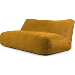 Manšestrový sedací vak v hořčicové barvě Sofa Tube 190 – SLOWDOWN obraz