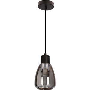 Černé závěsné svítidlo se skleněným stínidlem ø 12 cm Moldo – Candellux Lighting obraz