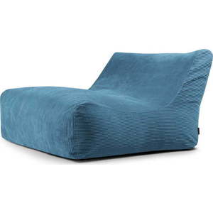 Modrý manšestrový sedací vak Sofa Lounge – SLOWDOWN obraz
