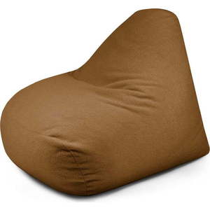Hnědý sedací vak z textilie bouclé Snug 100 – SLOWDOWN obraz
