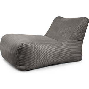 Tmavě šedý manšestrový sedací vak Lounge 100 – SLOWDOWN obraz