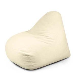 Krémový sedací vak z textilie bouclé Snug 100 – SLOWDOWN obraz